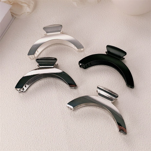 Niche Advanced Arc Grab Clip Ponytail Hairpin Back Head Clip Hair Trap Light Luxury Delicate 2024 Headwear Hair Accessories