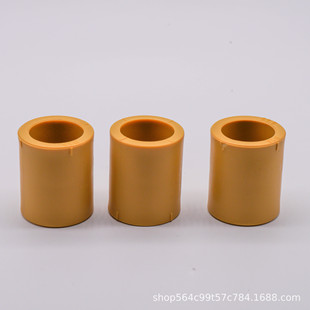 Zhongcai curry yellow equal diameter direct PPR hot melt pipe fittings straight ppr hot and cold water pipe fittings connector
