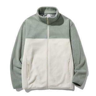 Outdoor Sports Color-matching Fleece Coat Men's Graphene Technology Insulation Cold-resistant Travel Camping Fleece Coat Women