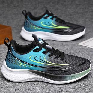 Sports Students Running Shoes Soft Sole Non-slip Men's Shoes Spring 2025 sneaker New Loose Breathable Mesh Shoes Casual Shoes