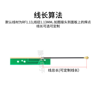 2.4G / 5G/5.8GHz Dual Band built-in PCB antenna IPEX interface omnidirectional WIFI patch antenna