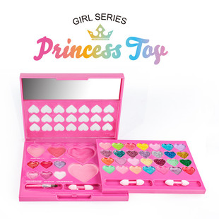 Cross-border children makeup cosmetics toys Princess makeup box girls lipstick makeup box gift full set