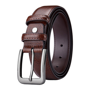 Belt men's advanced sense belt tide men's belt fashion Joker cross-border business belt pin buckle a generation of hair