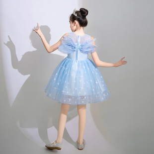 Children's Performance Dress High-end Girls Host Princess Dress Wedding Dress Show Little Flower Girl Show Piano Performance Dress