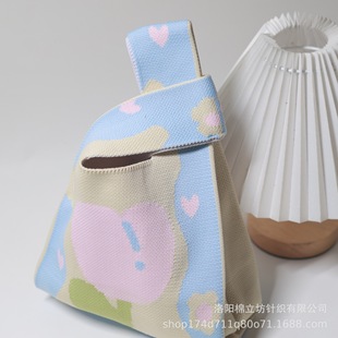 Happy candy bag birthday party full month one hundred days baby companion gift bag practical knitted bag hand bag gift bag