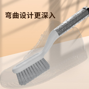 [June New Product-Original Design] Light Luxury High-value Shoe Brush Household Long Handle Soft Wool Cleaning Brush Laundry Brush