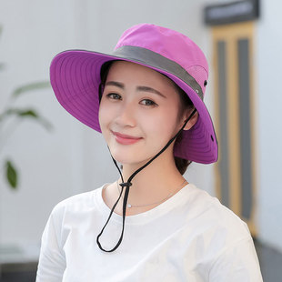 Sun hat female outdoor Beni hat mountaineering fishing sun hat female folding sun hat Korean sun hat wholesale