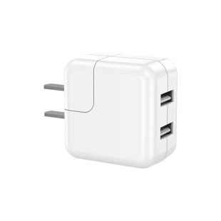Factory direct usb charger high quality flat charger foot 2.1A fast charging dual-port charging head over 3C