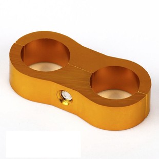 Automobile modified double hole tubing clamp/separator aluminum alloy oil clamp AN4 AN6 AN8 AN10 AN12 wire clamp