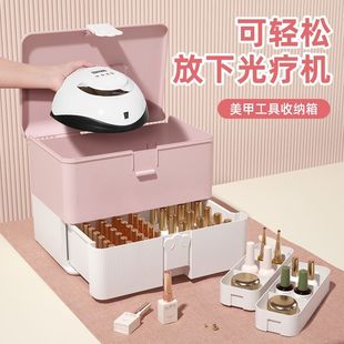 Manicure Tool Box Jewelry Cosmetics Tools Large Capacity Manicurist Portable Multi-layer Satchel Storage Box Large
