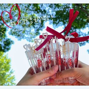 Blow Bubble Stick Empty Stick Wedding Props Photo Accompanying Mini Bubble Outdoor Happy Word Cute Toy Decoration