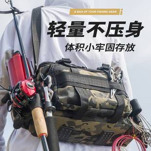 Luya Bag Многофункциональная поясная сумка Сумка через плечо Большая емкость Сумка для удочки Специальная сумка для хранения Сумка для рыболовных снастей Водонепроницаемая сумка для рыболовных снастей