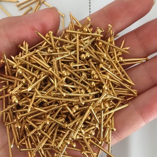 0.5kg Small Iron Nails Copper-plated Round Head Nails Wooden Box Nails Antique Iron Nails DIY Winding Painting Special Round Iron Nails