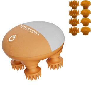 Foreign trade new scalp massage all silicon leather soft feel electric hair growth instrument facial massage cleansing care instrument