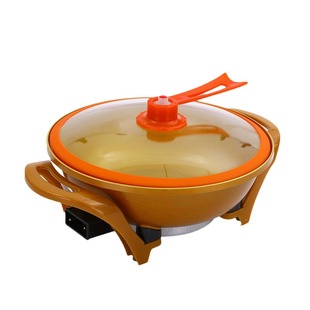 Multi-functional Electric Wok Electric Hot Pot Household Electric Pot Dormitory Electric Pot Vacuum Yuanbao Pot Electric Cooking Pot Stir-frying Pot