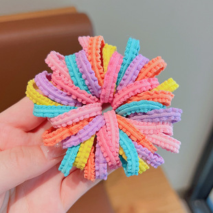 Children's rubber band cute candy hair rope boxed colorful high elastic hair band baby ponytail hair accessories