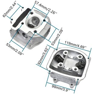 GOOFIT 57.4mm cylinder head fit GY 6 150cc engine large cylinder diameter kit scooter