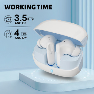 Cross-Border Bluetooth Headset Anc+Enc Dual-Mark Active Noise Reduction Wireless Headset Tws Bluetooth 5.3 In-Ear Headset