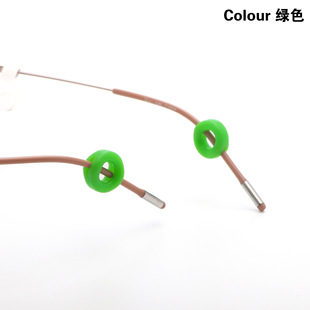 Glasses Silicone Ear Masses Silicone Ring Round Candy Color Ear Masses Ear Hook Ear Masses Color Accessories Wholesale