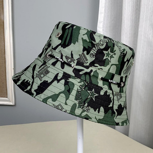 Fisherman's Hat Summer Flat Top Thin Drawstring Sunshade Sunscreen Hat Outdoor Beach Basin Hat Spot Wholesale