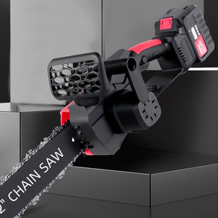 12inch Brushless Electric Chain Saw Rechargeable Power Tool Logging Pruning Saw Home Woodworking Cordless Pruning Lithium Electric Saw