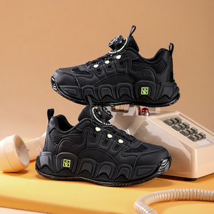 Boy Dady Shoes 2025 новый весенний осенний сетчатый детский кроссовки для мальчиков и девочек повседневный баскетбольный кроссовок через границу