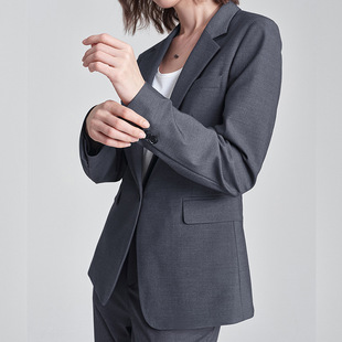 438 Bamboo Fiber Suit Women's Jacket High Sense Slim Fit Career Interview Little Man Suit Outer Top