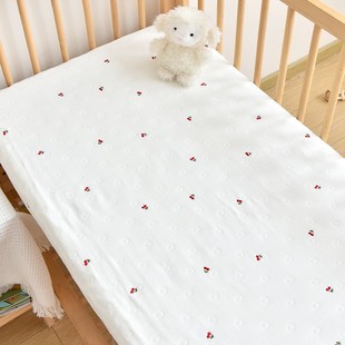 Baby Bed Hat Newborn Cotton Six-Layer Jacquard Gauze Embroidered Bed Hat Adult Large Double Bed Hat Four Seasons