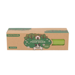 Withdrawable degradable pet garbage bag dog stool bag excrement bag shovel cat litter garbage bag 300/Roll