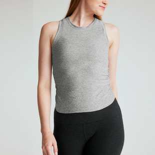 Cross-border Autumn Crewneck Sports Vest Women's All-match Slim-fit Yoga Fitness Top Pilates Sleeveless Yoga Clothes