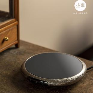 Small Sitting Small Thin Furnace Electric Pottery Furnace Tea Cooking Furnace Small Mini Silver Pot Glass Pot Boiling Water Enclosing Furnace Tea Cooking