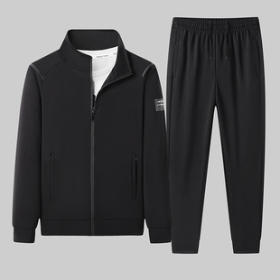 Trendy Sports Sweatshirt suit Men's Spring and Autumn Plus-sized Loose Casual Clothes for Fatty Men plus size Trousers