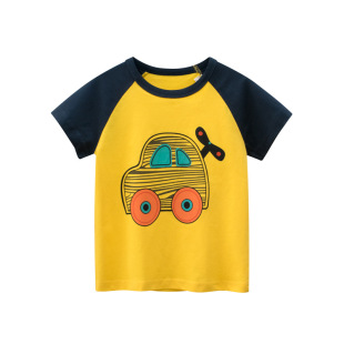27kids brand children's clothing wholesale summer new Korean version of children's short sleeve T-shirt baby clothes a generation of hair
