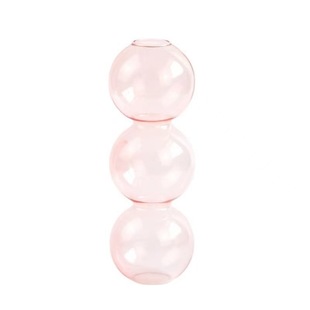 ins Style Bubble Nordic Small Vase Ornaments Living Room Flower-arranging Transparent Glass Dried Flower Dinner Home Decoration