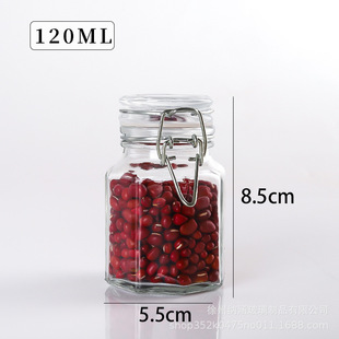 Оптовая Snap-On Spice Bottle Кухонное стекло Герметичная банка для хранения небольшого размера Соляные конфеты MSG Мини-приправы Сплит-бутылка