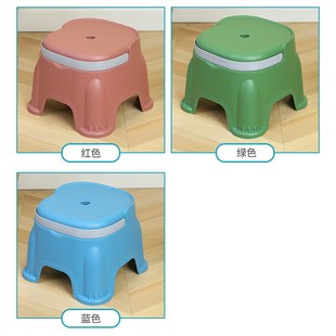 Portable Stool Thickened Plastic Bench Household Dining Table Simple Shoe Changing Stool Wholesale Children's Non-Slip Chair for Adults