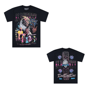 New Product Y2K2025 American Street Hip-Hop Style Gologang Cartoon Men's and Women's Printed Loose T-Shirt with Versatile Stylish