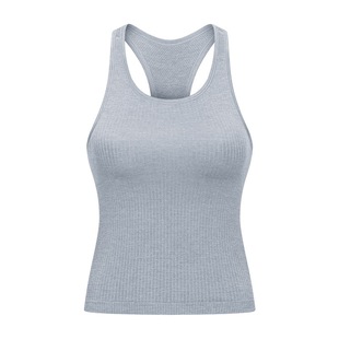 merillat merillat 2022 New European and American I-shaped Back Breathable Seamless Vest with Chest Pad for Women