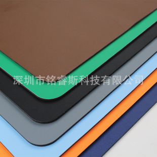 Factory Direct new non-slip bottom rubber fit leather mouse pad solid color office game leather mouse pad