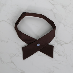 Japanese and Korean Casual Cross jk Cross Bow Tie Solid Color Printed Bow for Men and Women Professional Uniform Bow Tie Collar Flower