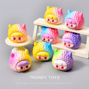 Cartoon Monster Girl Cute Doll Desktop Ornaments Trendy Live Broadcast Blind Bag Accessories DIY Keychain Pendant
