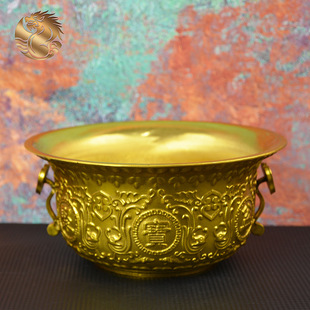 Hongda Quan Brass Благоприятный рог Руйи Джукай