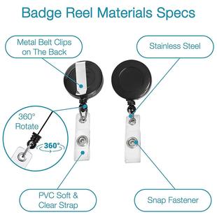 Cross-border Amazon Hot Black Plastic Eco-friendly Easy-pull Buckle Easy-pull Stretchable ID Buckle Breast Buckle