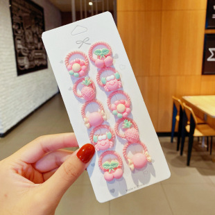 Baby Rubber Band Baby Does Not Harm Hair small size Tie Small Choo Choo Thumb Hair Band Children's Headwear Girls' Hair Rope Hair Rope