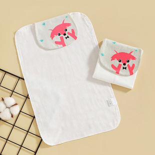 Children's Pure Cotton Sweat-absorbent Towel Kindergarten Baby's Sweat-absorbent Towel Pad Back Baby's Pure Cotton Type A Big Children's Large Pad Back Towel