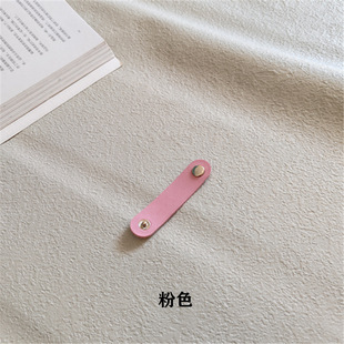 Leather data cable cable management cable clip earphone Winder storage hub cable tie cable tie fixed cable buckle