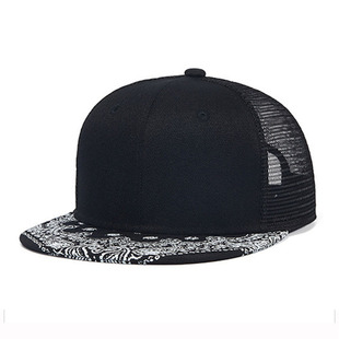 Black cashew cap brim solid color breathable mesh baseball cap cross-border foreign trade factory wholesale light plate adult hat
