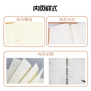 Notebook Customizable with Printable Logo Customized Student Corporate Photo A5 Cover Office Thickeneded Coil Notepad