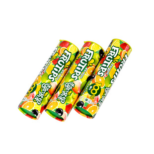 Manufacturers supply round fruit juice soft candy paper tube full paper cover insert chocolate bean paper tube printable logo