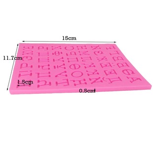 Alphabet and Number Fondant Mold Silicone Chocolate Russian Letter Mould Polymer Clay Fondant Pastry